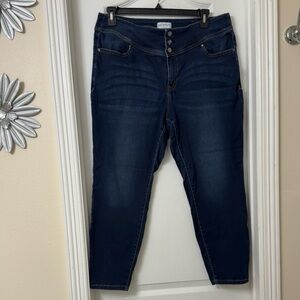 Lane Bryant Knockout High Rise Jegging Skinny dark blue size 18S